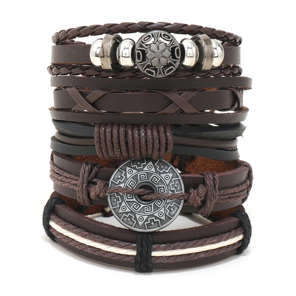 Bracelet cuir homme "CHAMANE"