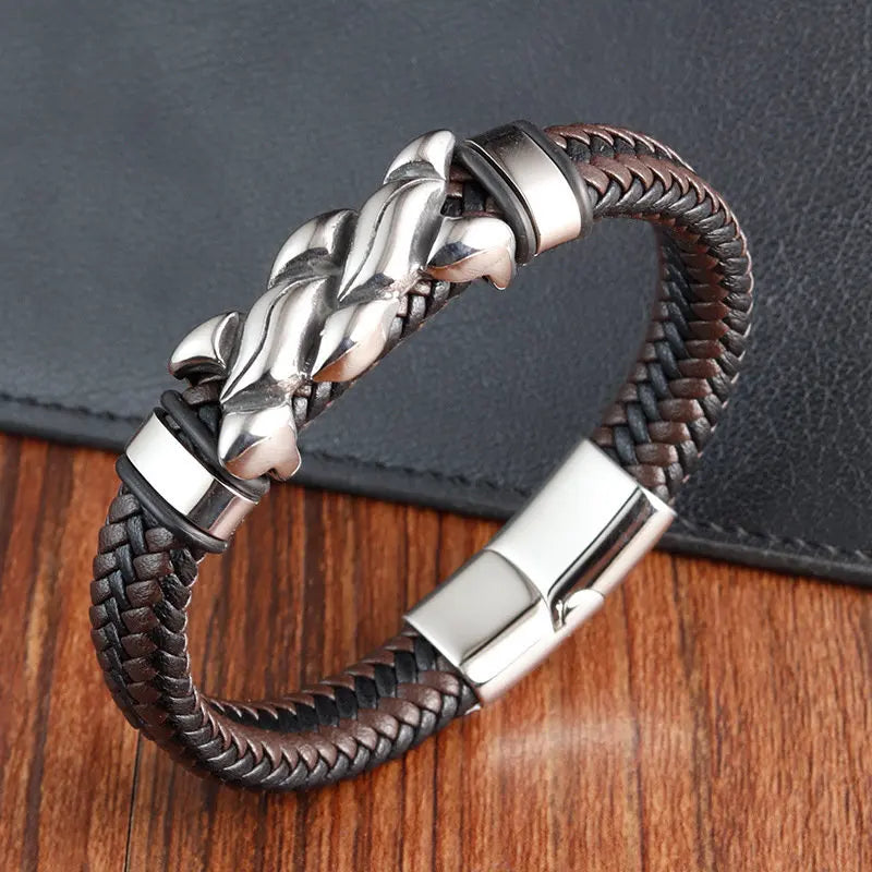 Bracelet cuir homme "SEVERAL"