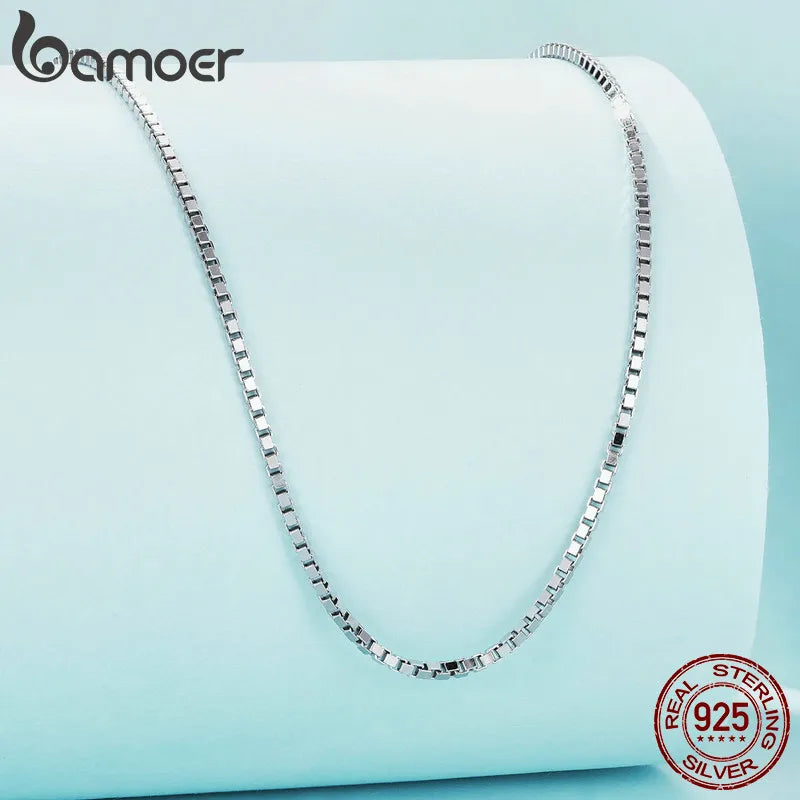 BAMOER Collier ARGENT Femme