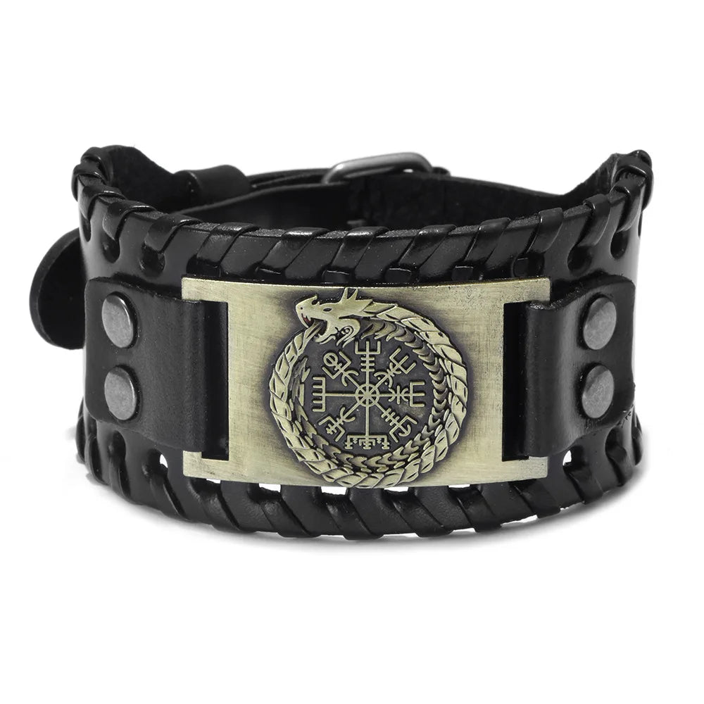Bracelet cuir homme "RAGNAR"
