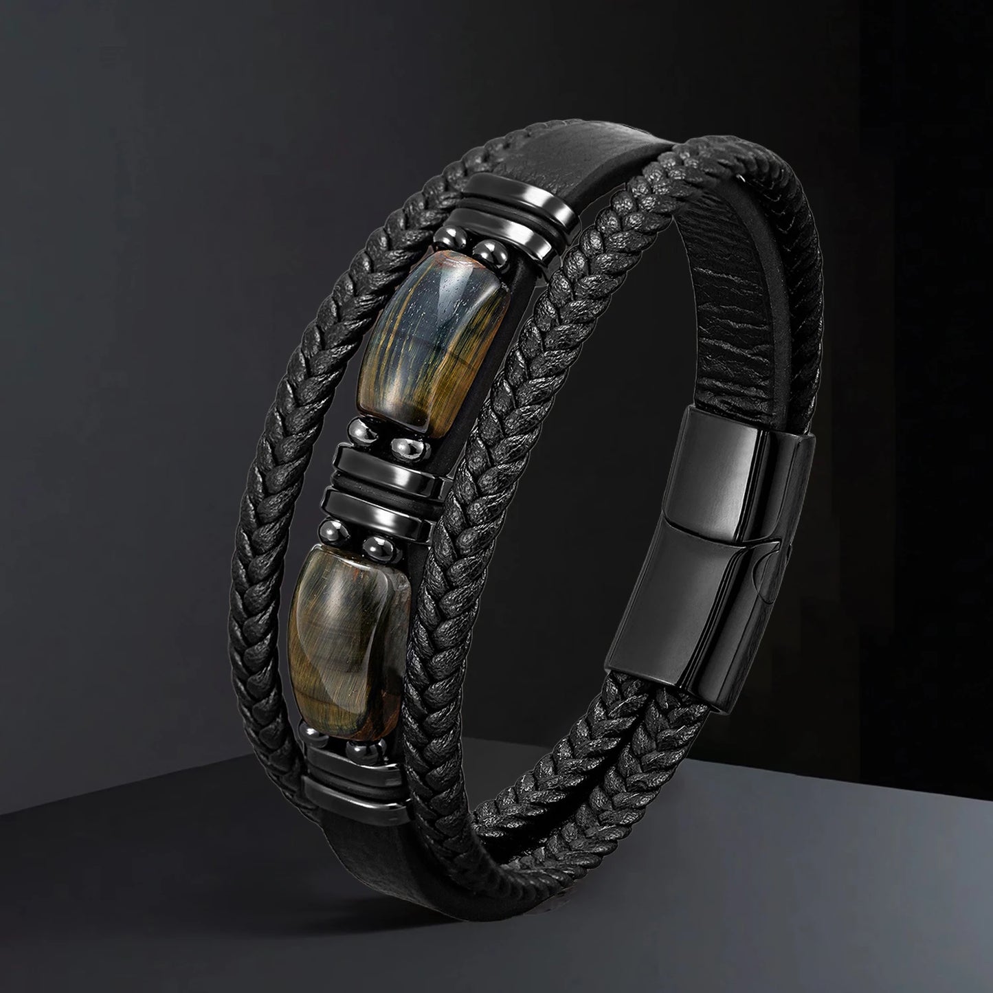 Bracelet cuir homme "STONENGE"
