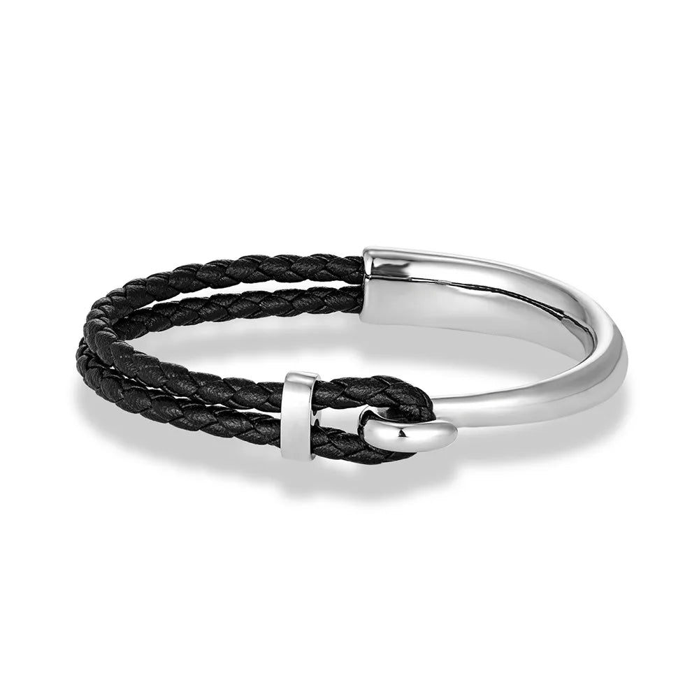 Bracelet cuir homme "NON FADING"