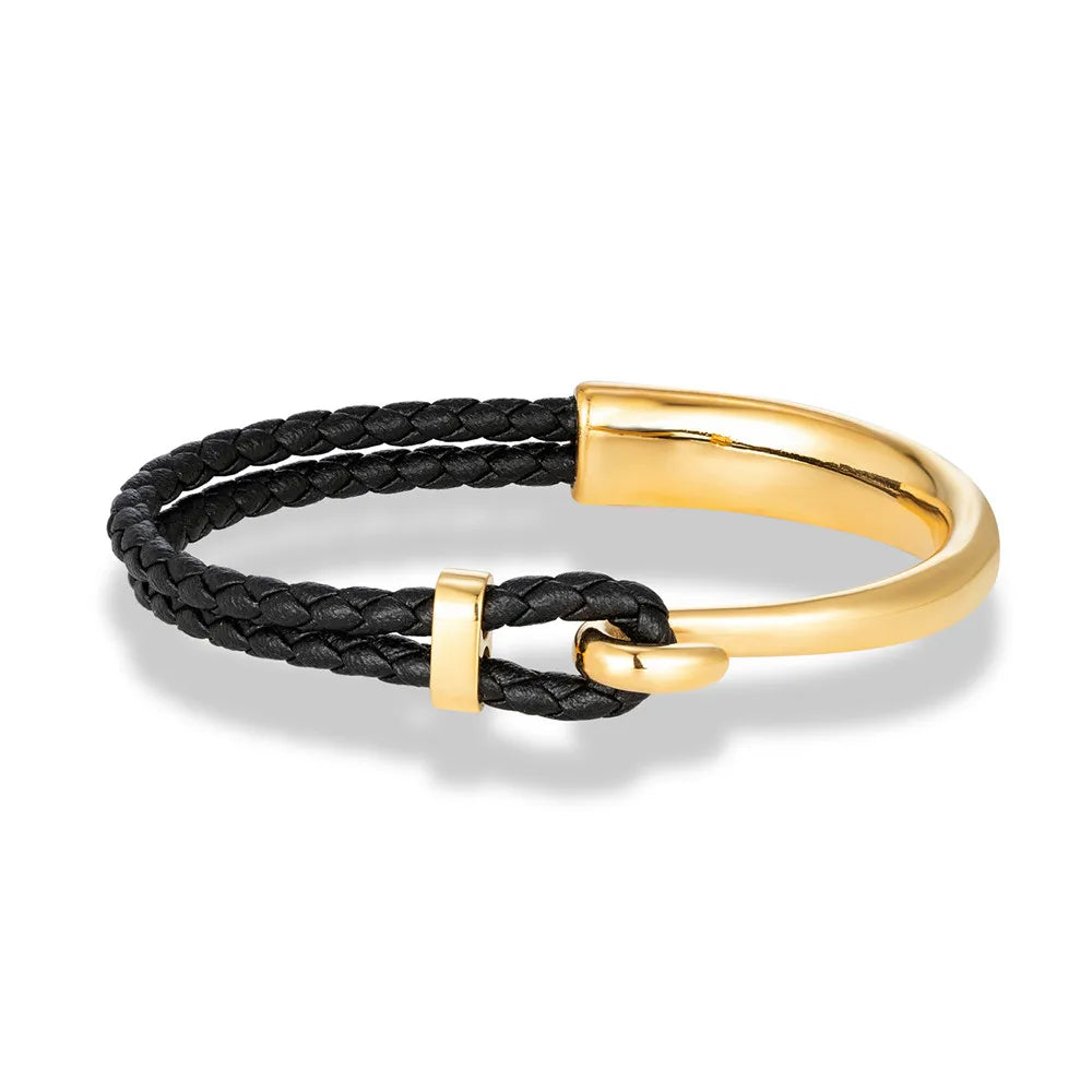 Bracelet cuir homme "NON FADING"