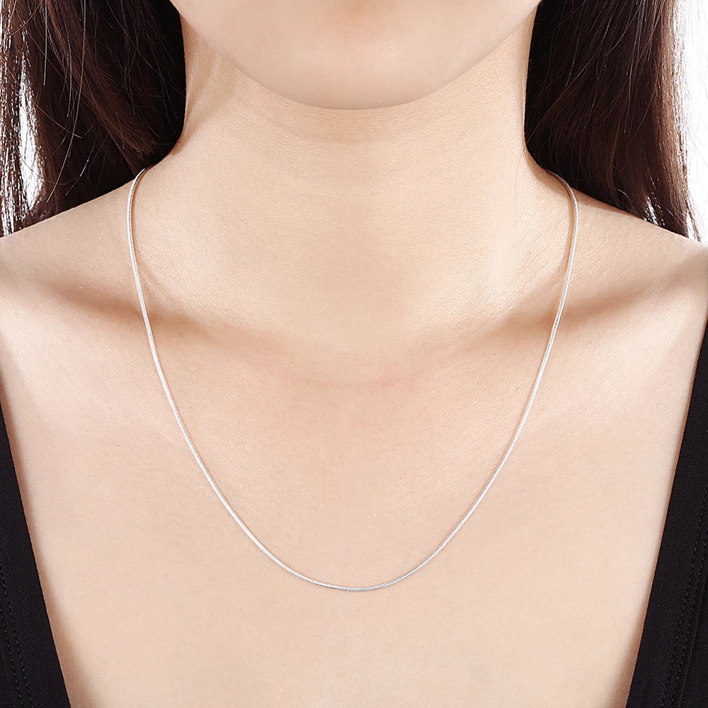 Collier femme ARGENT "SNAKE"