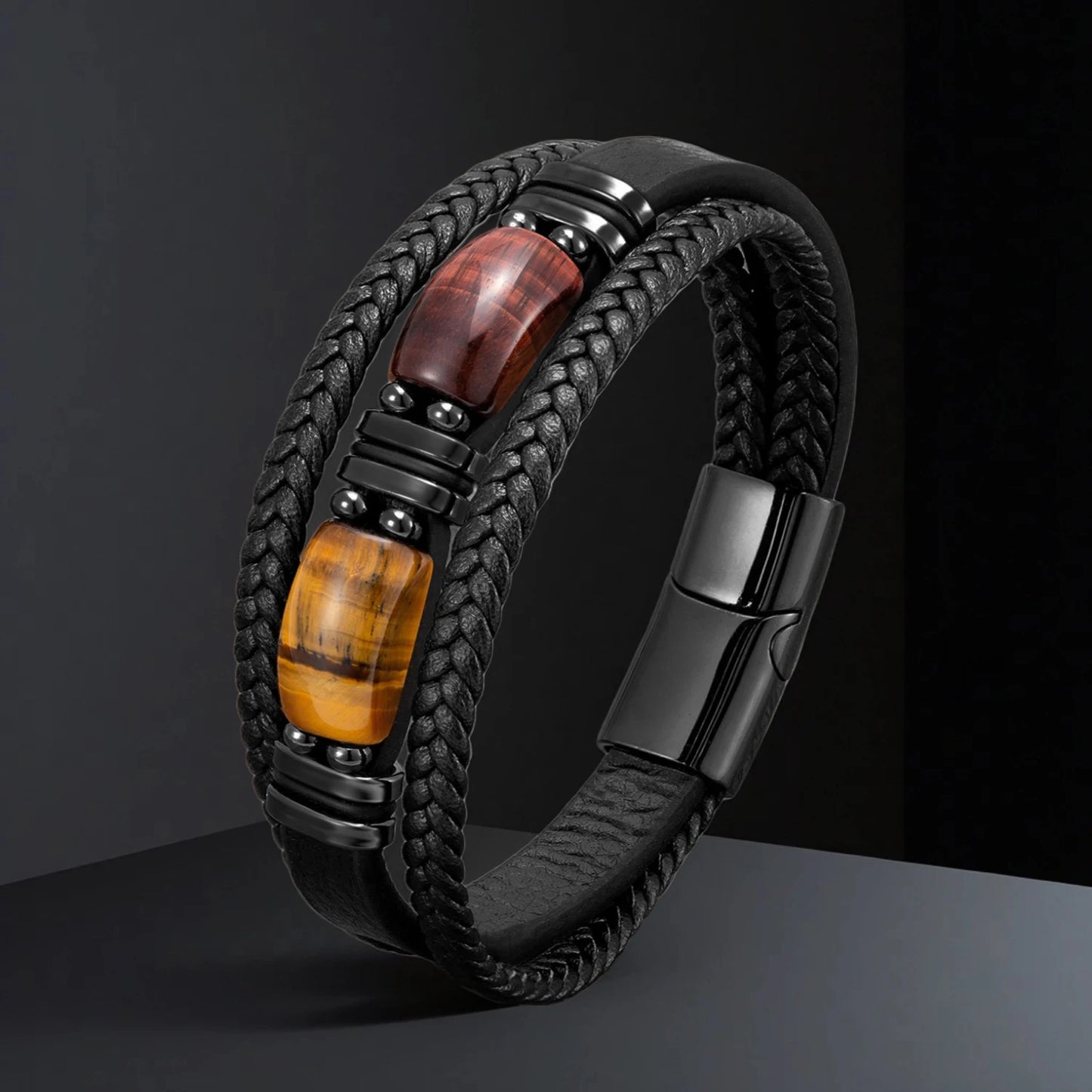 Bracelet cuir homme "STONENGE"