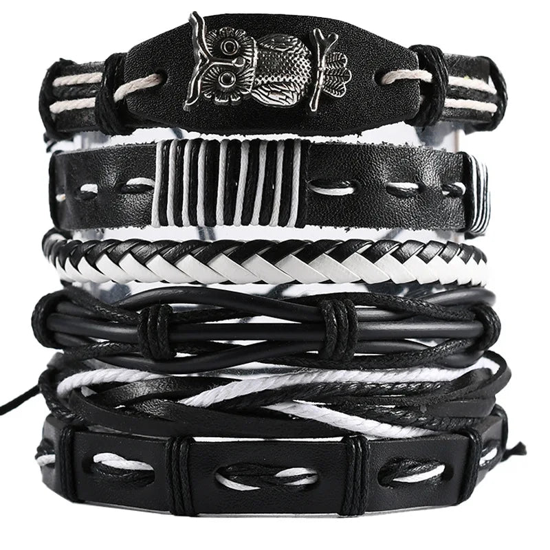 Bracelet cuir homme "CHAMANE"