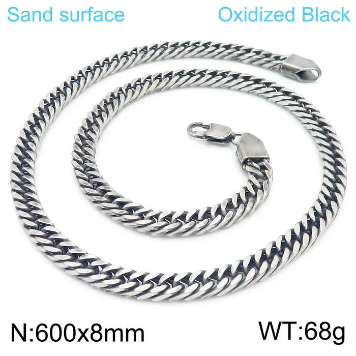 Chaine ARGENT Homme "CUBAN LINK"