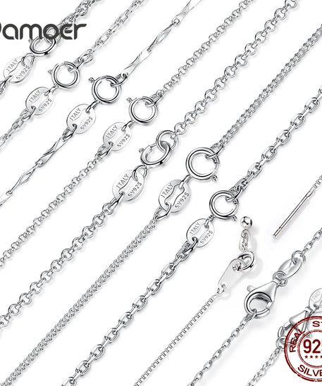 BAMOER Collier ARGENT Femme
