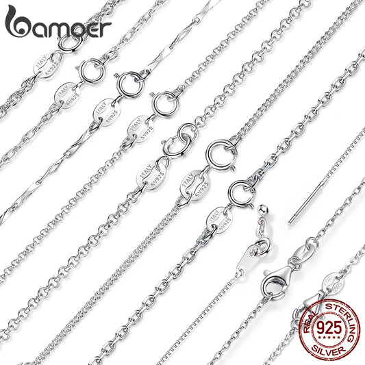 BAMOER Collier ARGENT Femme