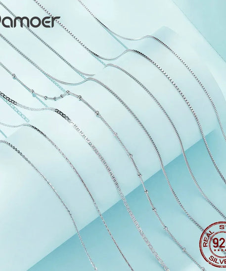 BAMOER Collier ARGENT Femme