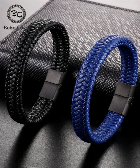 Bracelet CUIR HOMME "ROPE STEEL"