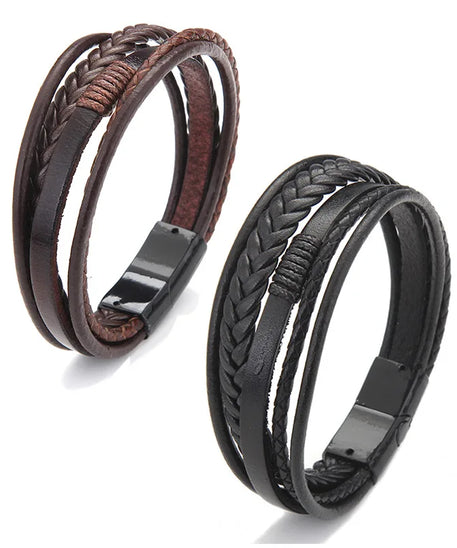 Bracelet cuir Homme "INDIAN"