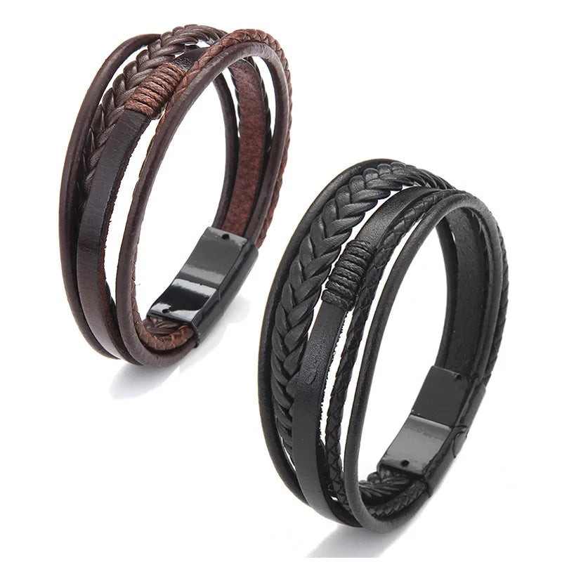 Bracelet cuir Homme "INDIAN"