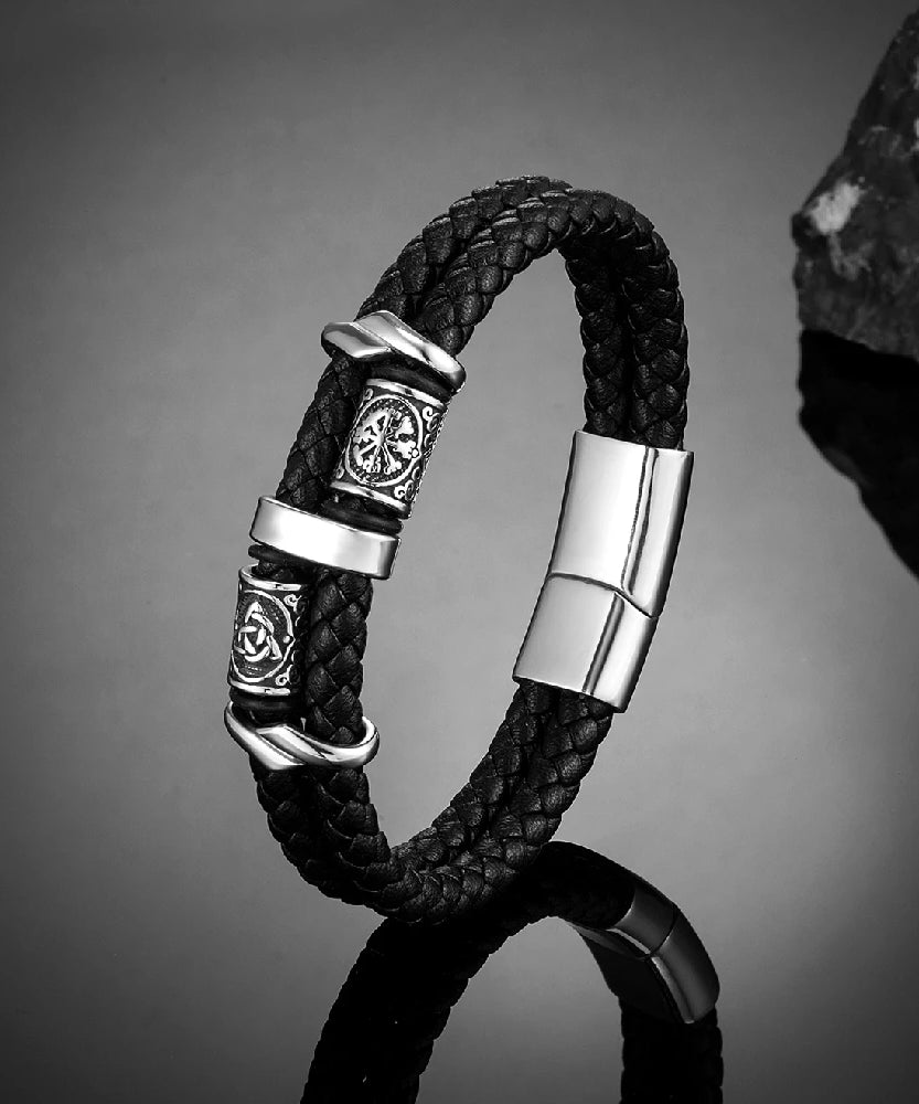 Bracelet cuir Homme "VALHALLA"
