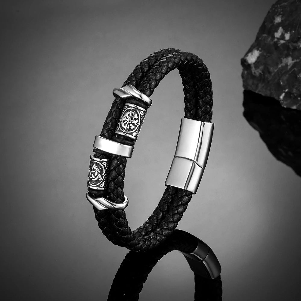 Bracelet cuir Homme "VALHALLA"
