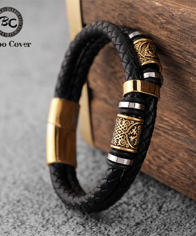 Bracelet cuir Homme "VALHALLA"