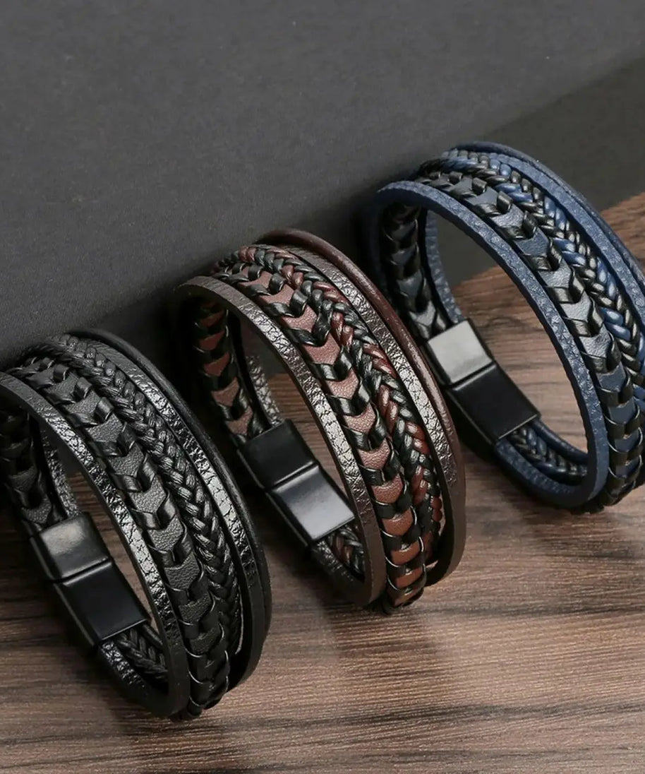 Bracelet cuir homme "BUCKLE"