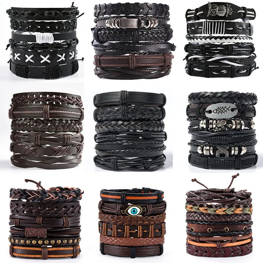 Bracelet cuir homme "CHAMANE"