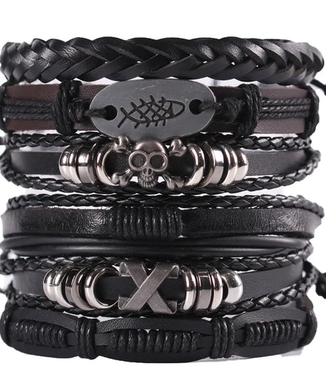 Bracelet cuir homme "CHAMANE"