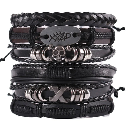 Bracelet cuir homme "CHAMANE"