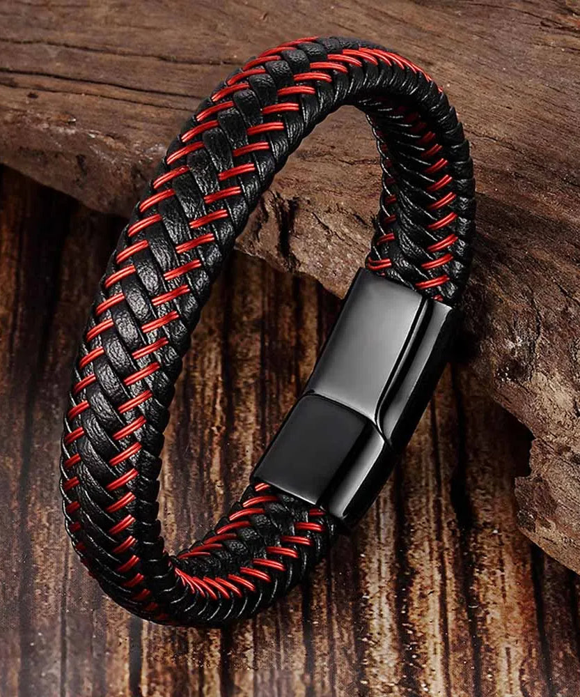 Bracelet cuir homme "CONTINENTAL"