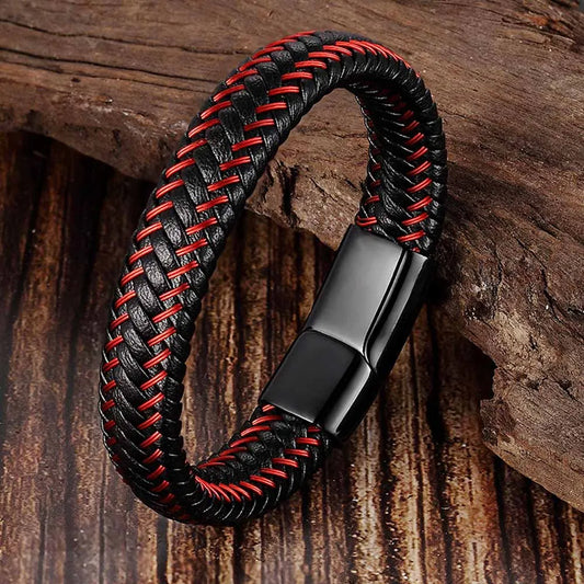 Bracelet cuir homme "CONTINENTAL"