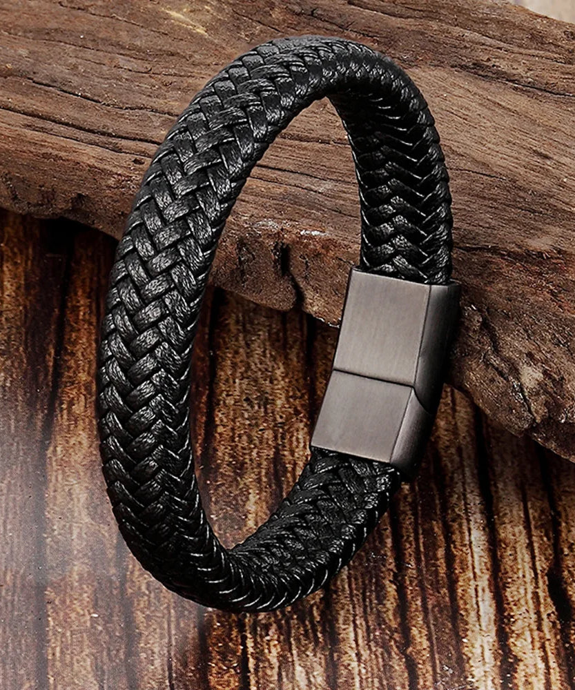 Bracelet cuir homme "CONTINENTAL"