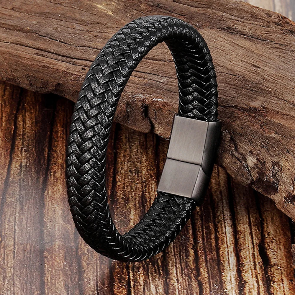 Bracelet cuir homme "CONTINENTAL"