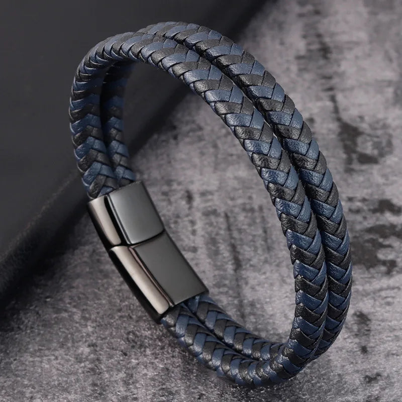 Bracelet cuir homme "CONTINENTAL"