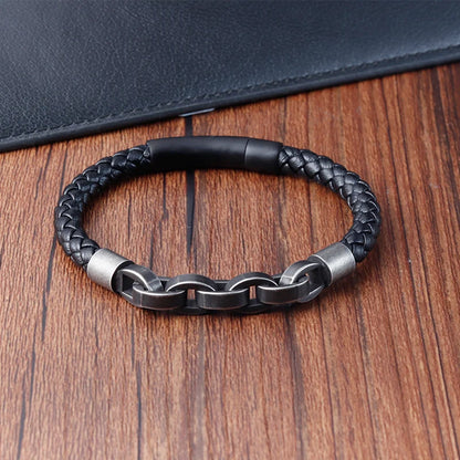 Bracelet cuir homme "JAIL STEEL"