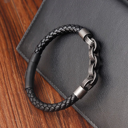Bracelet cuir homme "JAIL STEEL"