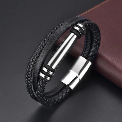 Bracelet cuir homme "MAGNET"