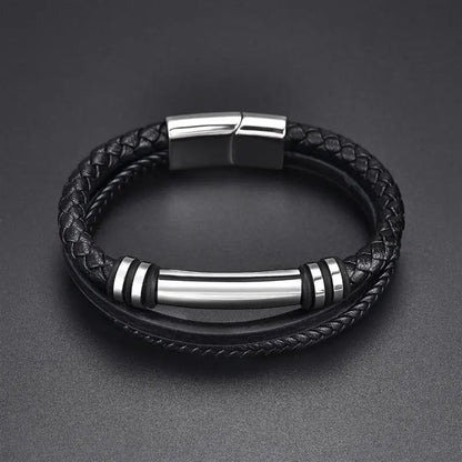 Bracelet cuir homme "MAGNET"