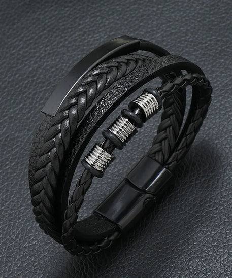 Bracelet cuir homme "MELOMAN"