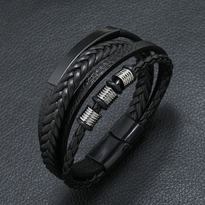 Bracelet cuir homme "MELOMAN"