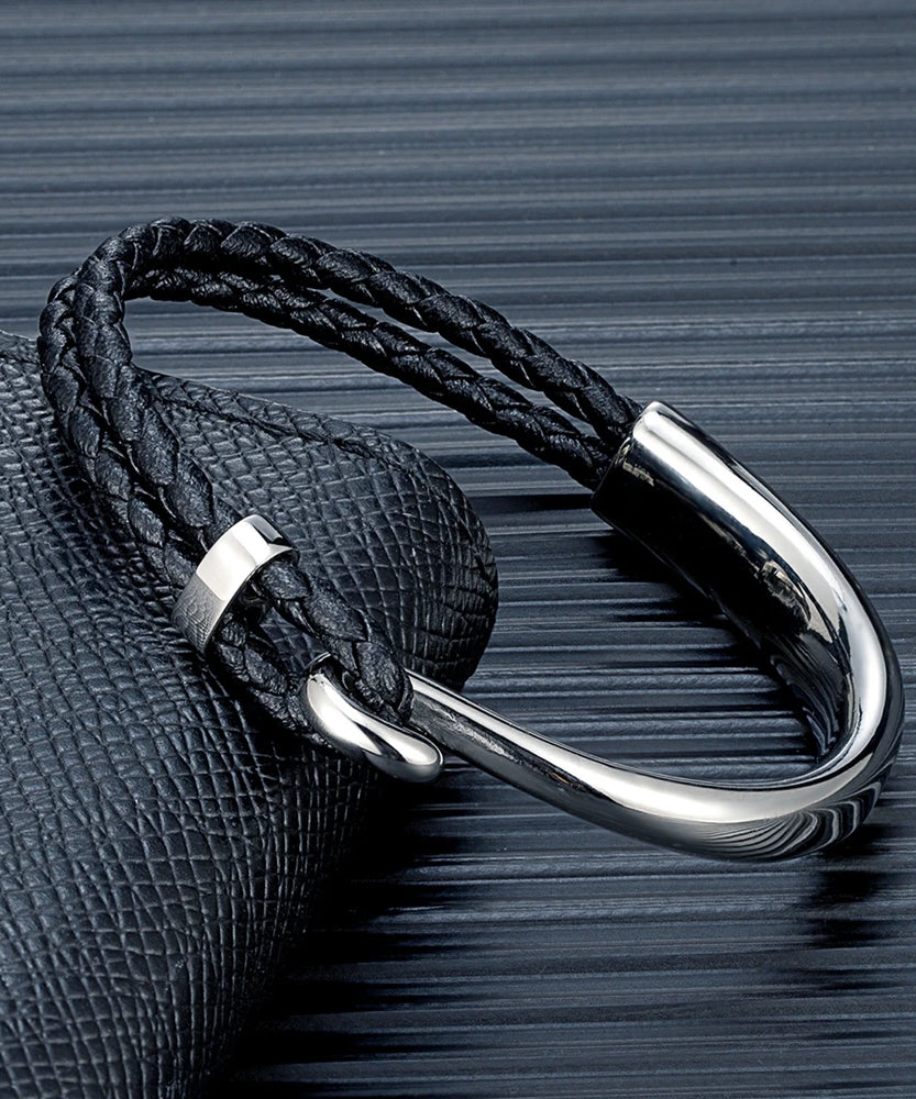 Bracelet cuir homme "NON FADING"