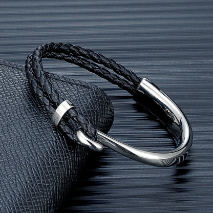 Bracelet cuir homme "NON FADING"