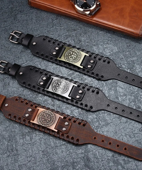 Bracelet cuir homme "RAGNAR"