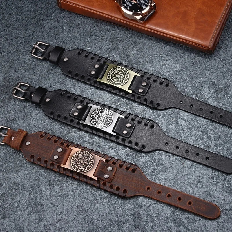 Bracelet cuir homme "RAGNAR"