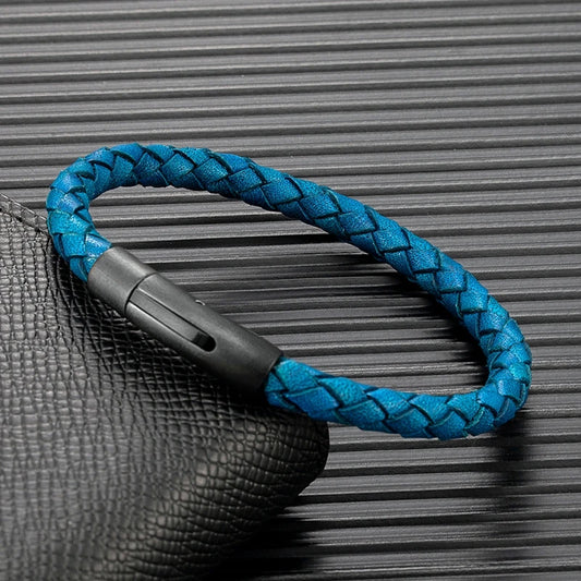 Bracelet cuir homme "SIMPLE WHEEL"