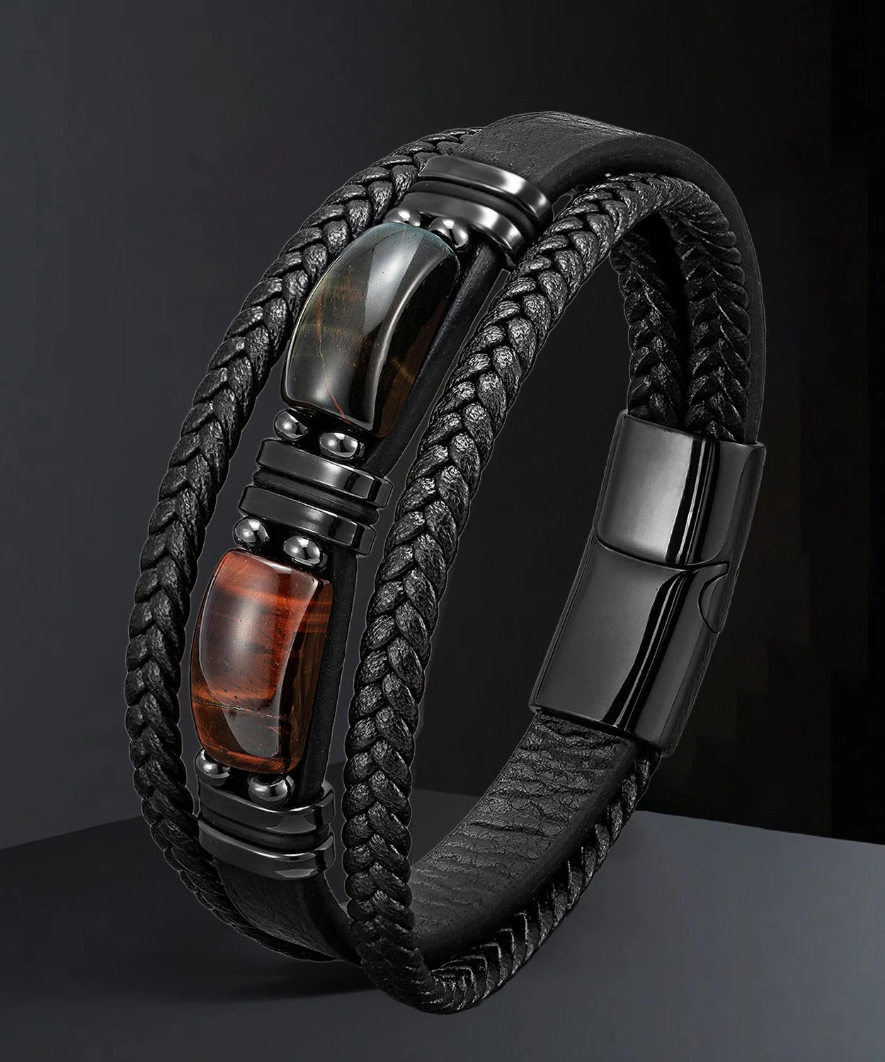 Bracelet cuir homme "STONENGE"