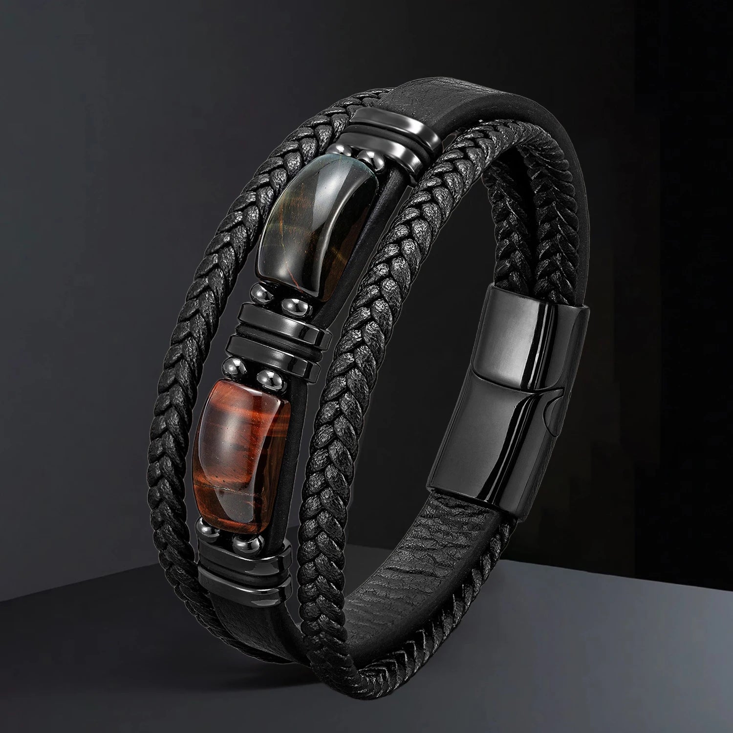 Bracelet cuir homme "STONENGE"