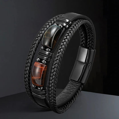 Bracelet cuir homme "STONENGE"