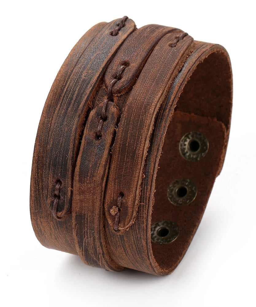 Bracelet cuir homme "VINTAGE LEATHER"