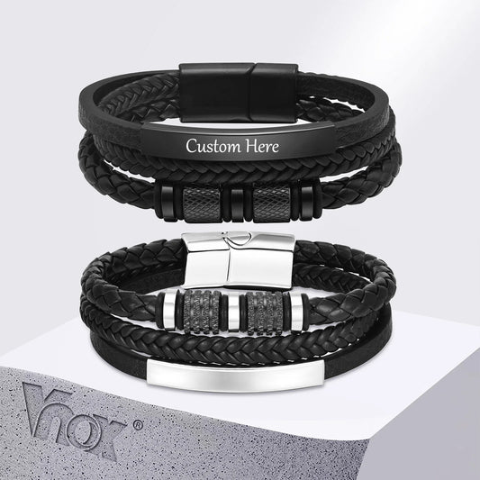Bracelet cuir homme personnalisé