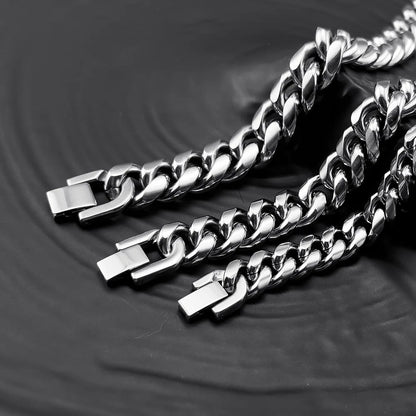 Chaine ARGENT Homme "CUBAIN"