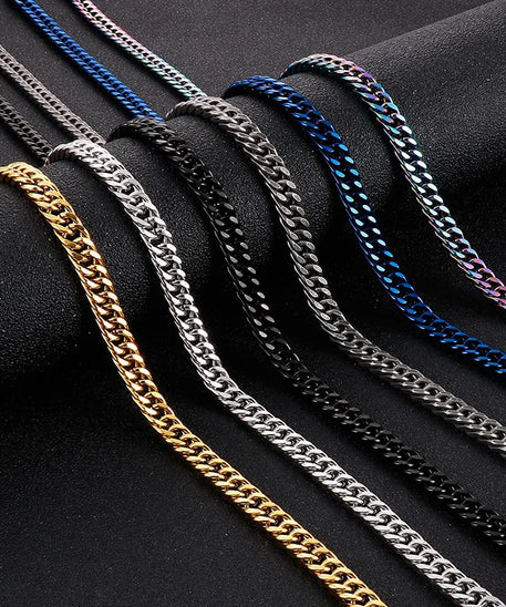 Chaine ARGENT Homme "CUBAN LINK"