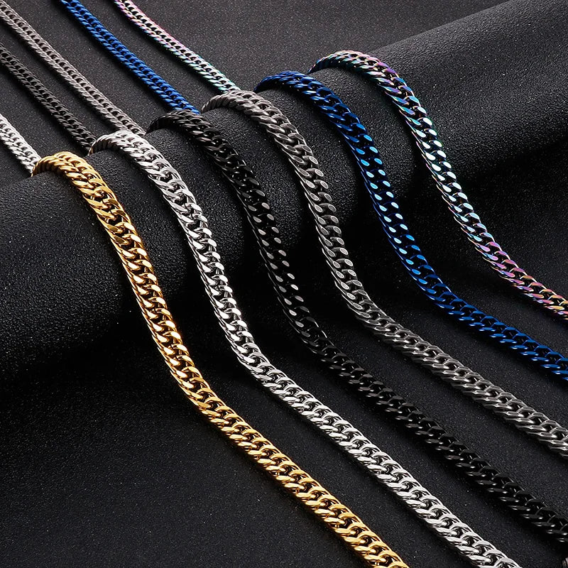 Chaine ARGENT Homme "CUBAN LINK"