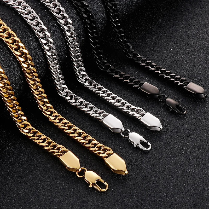 Chaine ARGENT Homme "CUBAN LINK"