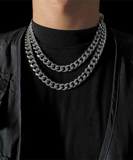 Chaine ARGENT Homme "HIP HOP"